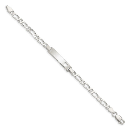 Sterling Silver Baby ID 6 IN Bracelet