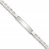 Sterling Silver Engraveable Childrens ID Anchor Link Bracelet