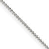 Sterling Silver 1mm Beaded Chain