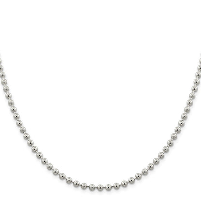 Sterling Silver 4mm Beaded Chain