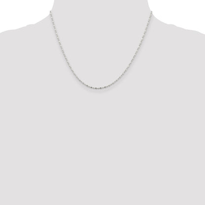 Sterling Silver 1.5mm Fancy Beaded Chain