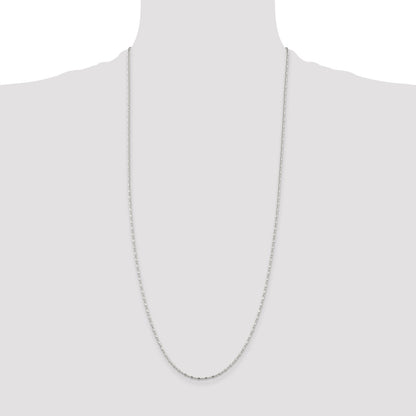 Sterling Silver 1.5mm Fancy Beaded Chain