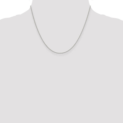 Sterling Silver 1.25mm Beaded Chain
