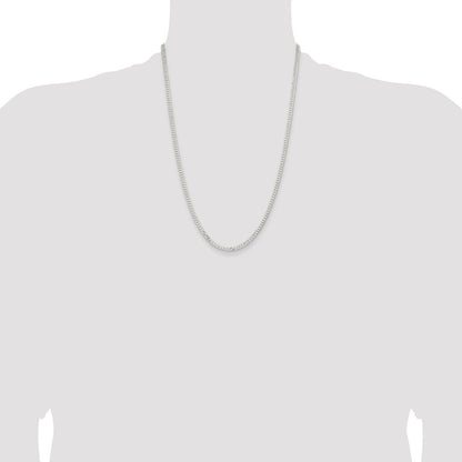 Sterling Silver 3.15mm Flat Curb Chain