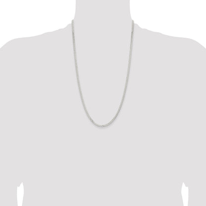 Sterling Silver 3.15mm Flat Curb Chain