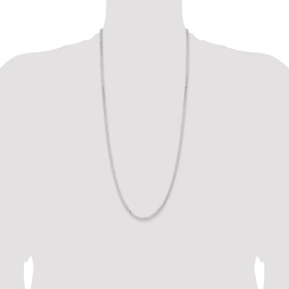 Sterling Silver 3.15mm Flat Curb Chain