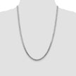 Sterling Silver Rhodium-plated 4.7mm Flat Curb Chain