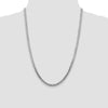Sterling Silver Rhodium-plated 4.7mm Flat Curb Chain
