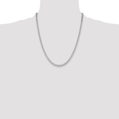 Sterling Silver 4mm Flat Anchor Chain