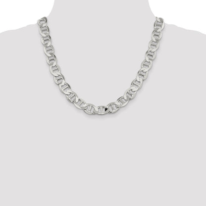 Sterling Silver 12.3mm Flat Anchor Chain