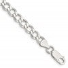 Sterling Silver 6.7mm Semi-solid Flat Curb Chain
