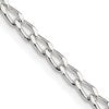 Sterling Silver 2.8mm Open Elongated Link Chain Anklet