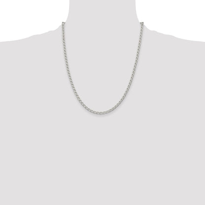 Sterling Silver 3.2mm Open Elongated Link Chain