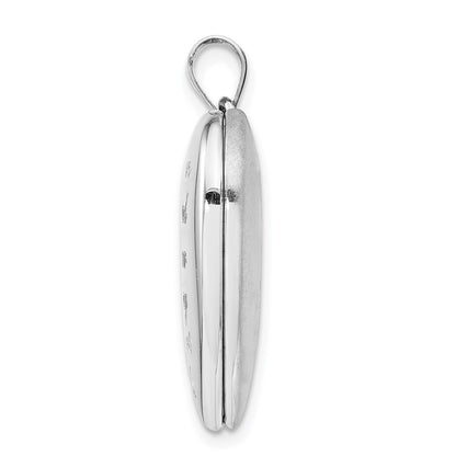 Sterling Silver Rhodium-plate Always On My Mind Ash Holder Heart Locket