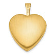 1/20 14K Gold Filled with Diamond Flower Design 15mm Heart Locket