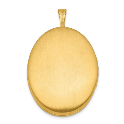 1/20 14K Gold Filled 26mm Floral Oval Locket