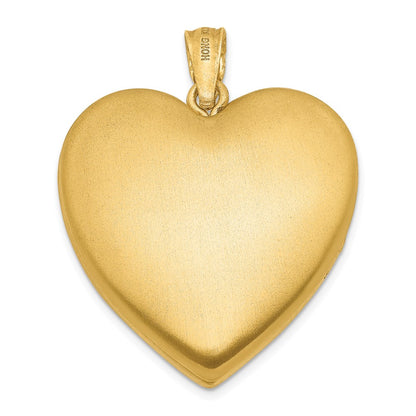 1/20 14K Gold Filled Grandma 23mm Enameled Family Heart Locket