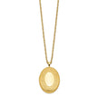1/20 Gold Filled 26mm Leaf Border Oval Locket Necklace