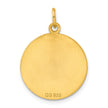 Sterling Silver GP Engraveable Round Polished Disc Charm