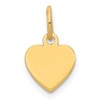 Sterling Silver GP Engraveable Heart Polished Disc Charm