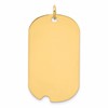 Sterling Silver GP Engravable Dog Tag Disc Charm