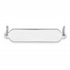 Sterling Silver Rh-plt Engravable Polished Front/Satin Back Plate