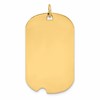 Sterling Silver GP Engravable Dog Tag Disc Charm