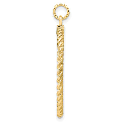 Sterling Silver GP Engraveable Round with Rope Polished Disc