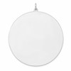 Sterling Silver Rhod-plated Eng. Rnd Polish Front/Satin Back Disc Charm