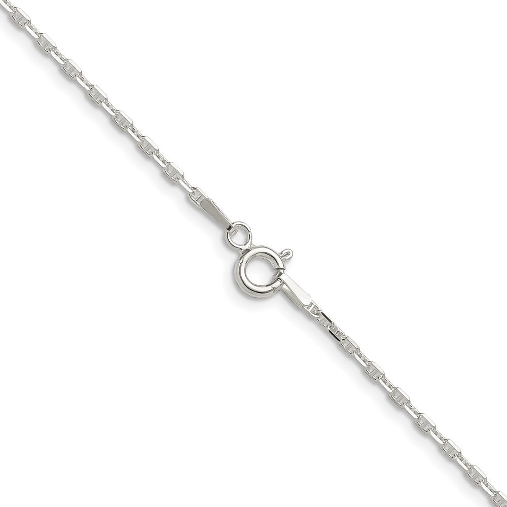 Sterling Silver Polished and D/C 1.75mm Mariner Link Chain