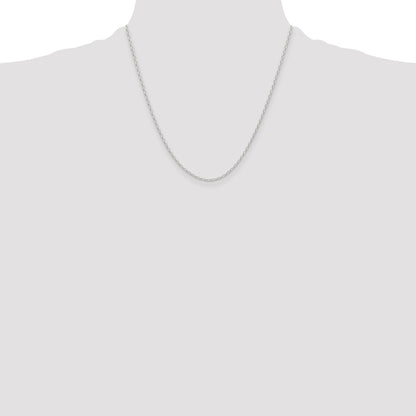 Sterling Silver Polished and D/C 1.75mm Mariner Link Chain
