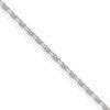 Sterling Silver Polished and D/C 1.75mm Mariner Link Chain
