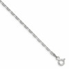 Sterling Silver Polished and D/C 2mm Mariner Link Chain