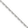 Sterling Silver Polished and D/C 2mm Mariner Link Chain