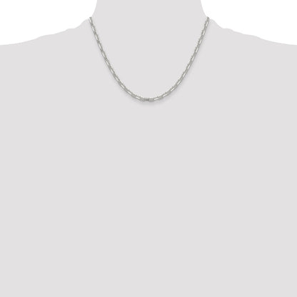 Sterling Silver Polished and D/C 3.75mm Mariner Link Chain