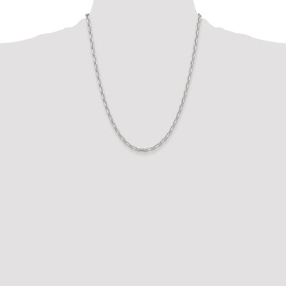 Sterling Silver Polished and D/C 3.75mm Mariner Link Chain