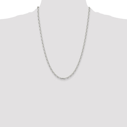 Sterling Silver Polished and D/C 3.75mm Mariner Link Chain