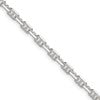 Sterling Silver Polished and D/C 3.75mm Mariner Link Chain