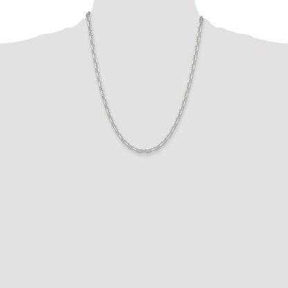 Sterling Silver Polished and D/C 4.75mm Mariner Link Chain