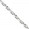Sterling Silver Polished and D/C 4.75mm Mariner Link Chain