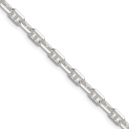 Sterling Silver Polished and D/C 4.75mm Mariner Link Chain