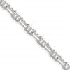 Sterling Silver Polished and D/C 5.5mm Mariner Link Chain