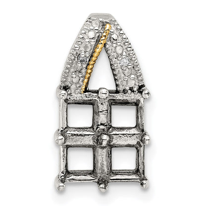 Chisel Stainless Steel Polished Rose IP-plated Bar with CZ Stars on a 16 inch Cable Chain Necklace