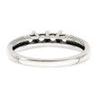 Sterling Silver Antiqued w/14k 4-stone w/Diamond Mother's Ring Semi-Mount