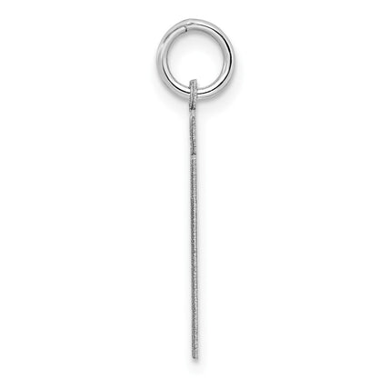 Sterling/Silver Rhodium-plated Polished Number 27 Charm