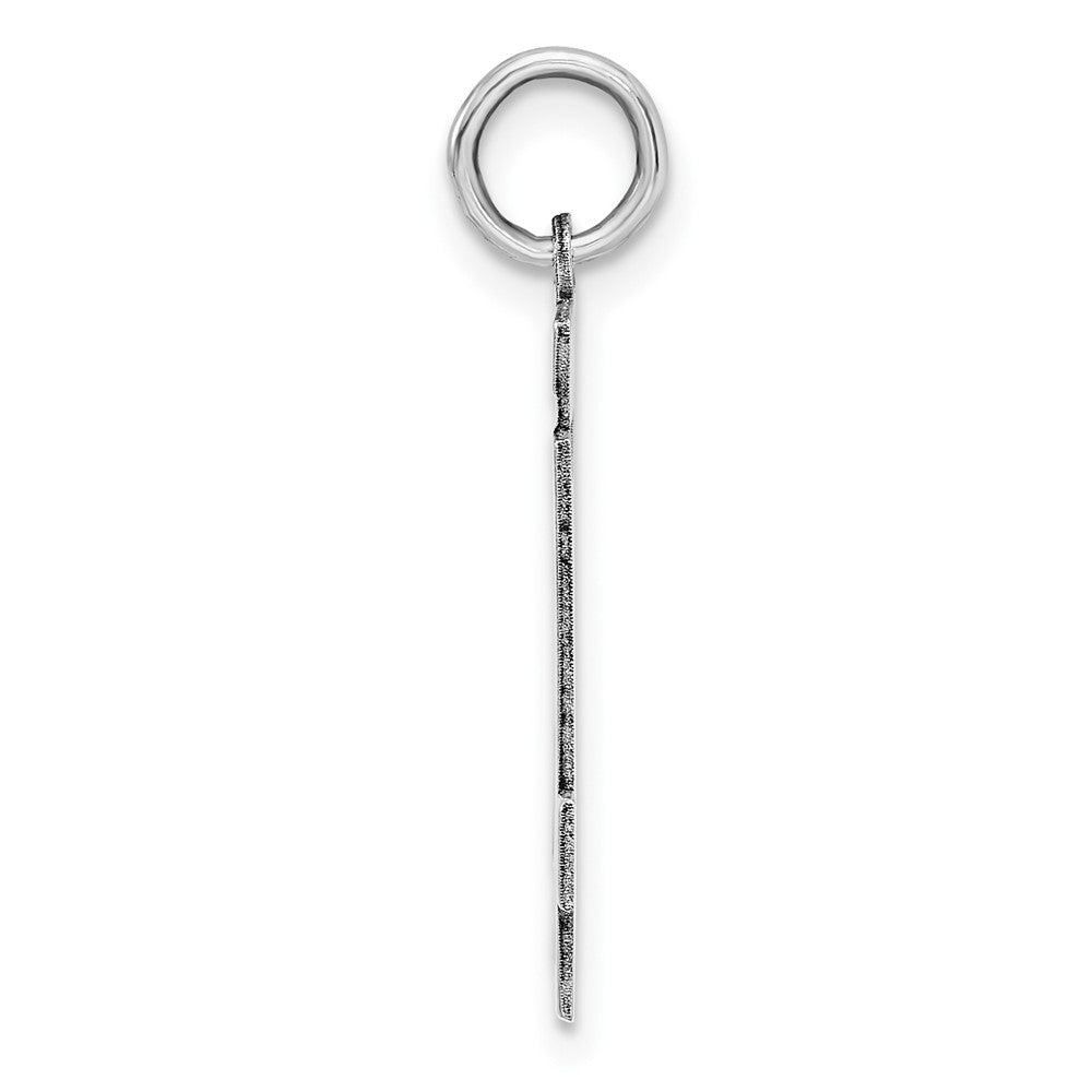 Sterling/Silver Rhodium-plated Polished Number 64 Charm