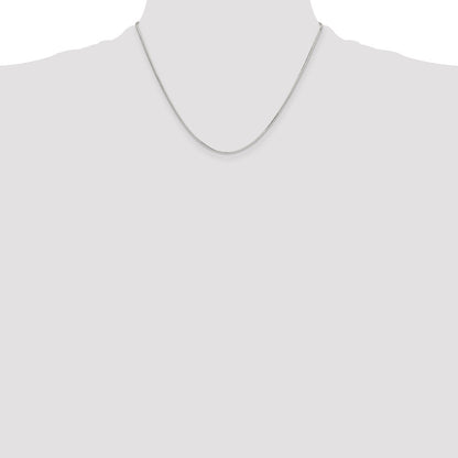 Sterling Silver Polished 1mm Octagonal Snake Chain