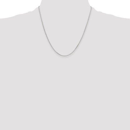 Sterling Silver Polished 1mm Octagonal Snake Chain