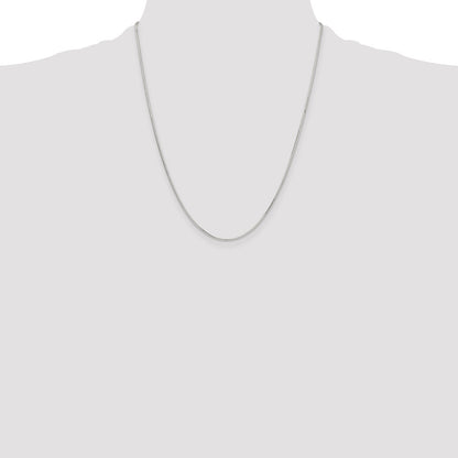 Sterling Silver Polished 1mm Octagonal Snake Chain