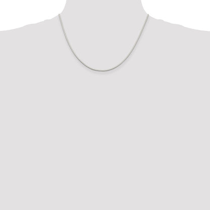Sterling Silver 1.35mm Octagonal Snake Chain